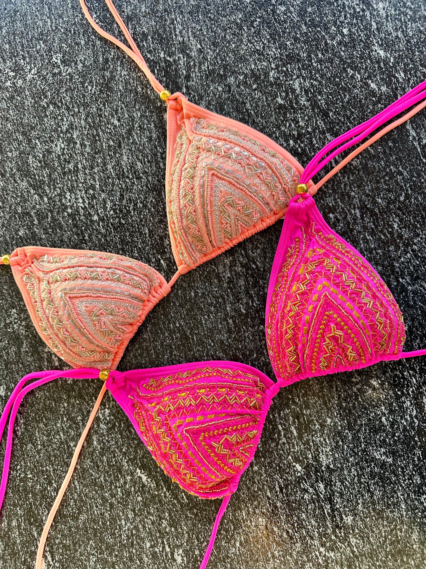 Luxury triangle fucsia